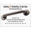 Bathroom Safety Grab Bar - Old World Bronze/ADA Shower Toilet