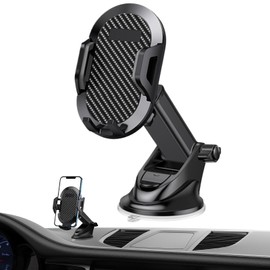 Vacuum Phone Holder for Car | Vacuum Mount Phone Holder,Multifunctional Smartphone Bracket with Strong Grip for Truck Dashboard Window Vehicle Navigation