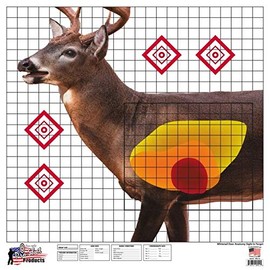 Pro-Shot Products 25" x 25" Whitetail Deer Sight-in Target 5 Pack, Multi, One Size