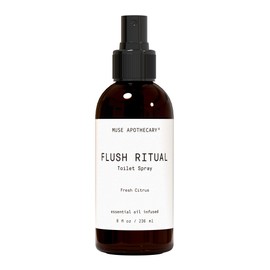 Muse Apothecary Flush Ritual - Aromatic & Refreshing Toilet Spray, Use Before You Go, 8 oz, Infused with Natural Essential Oils - Fresh Citrus