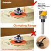 Mesee 1/4 Inch Shank Flush Trim Template Router Bit, Hinge