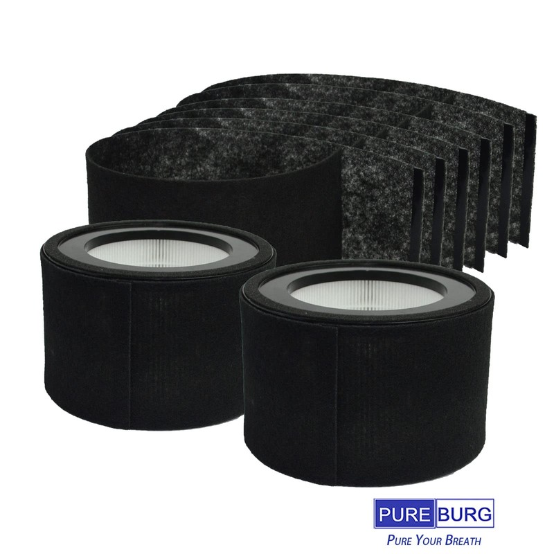 PUREBURG FLT4200 Replacement Filter Set Compatible with GermGuardian AC4200W AC4250B