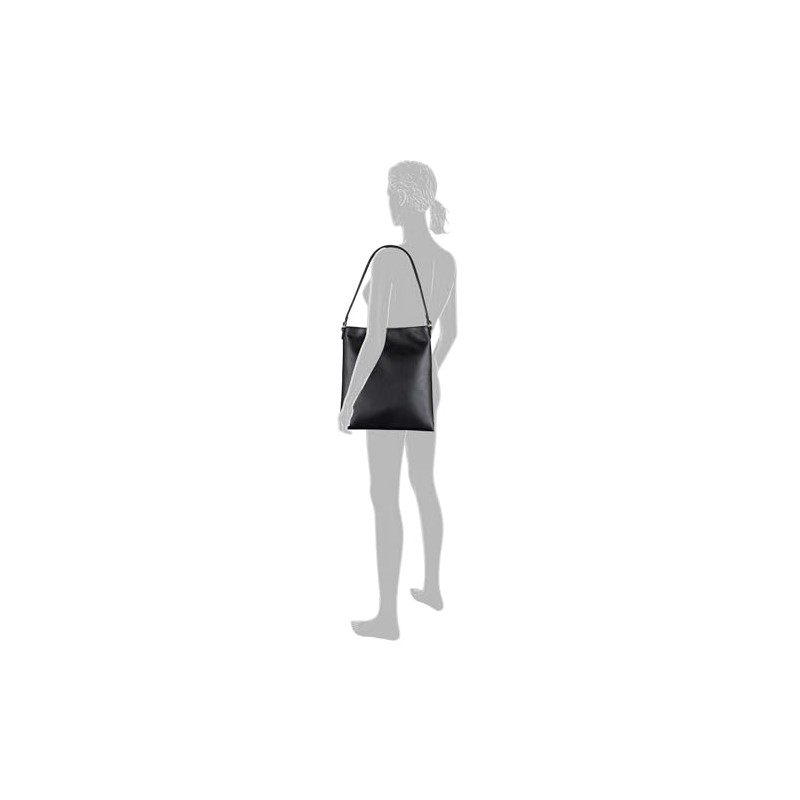 TOM TAILOR Ladies Poppy Black Shoulder Bag, black, M