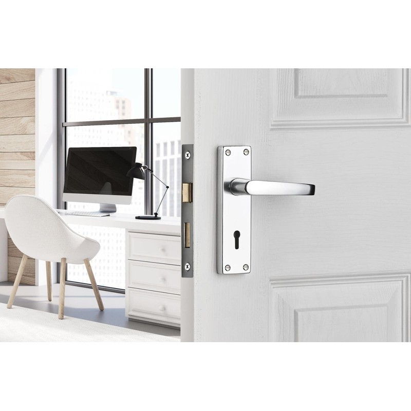 Designer Levers - Victorian Straight Lever Door Handles - Polished