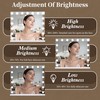 NUSVAN Vanity Mirror with Lights,Makeup Mirror with 17 Dimmable LED