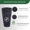 JDP Premium 2-in-1 Shin Pads with Stocking Size S Black