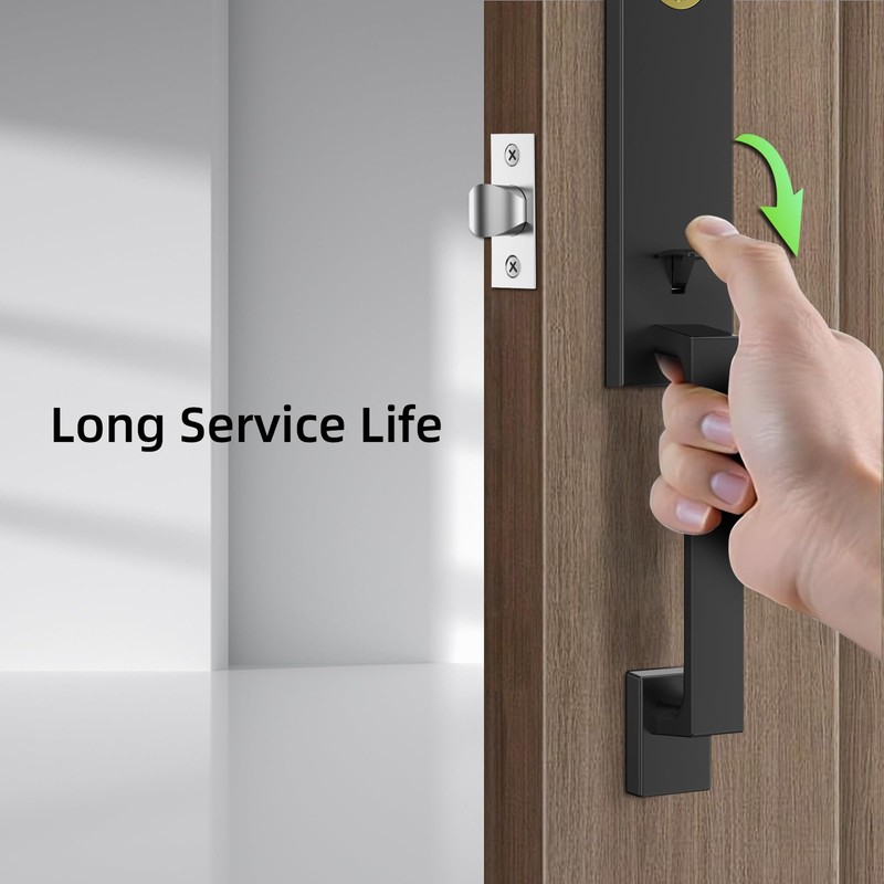 Secusly Front Door Handle and Deadbolt Set - Keyed Entry