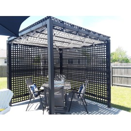 Mytee Products 6' x 8' Black 70% Shade Mesh Tarps with Grommets ROLL-Off