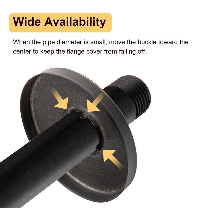 OFFO Shower Arm Flange Oil Rubbed Bronze 2.5" in Outer
