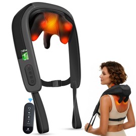 FSA Eligible Cordless Neck Massager with Heat and Remote Control
