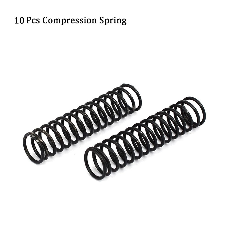 TA-VIGOR 10Pcs Extended Compressed Spring, 1.2mm Wire Dia, 11mm OD,