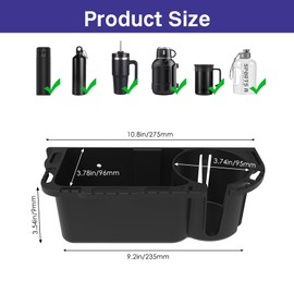 EUPHENG Boat Caddy Organizer, Multifunctional Boat Storage Organizer with Drainage, Drill or T-Bolt 2 Ways Installation for Marine, Kayak, Jon Boat, Bass Boat, Fishing Tool Holder