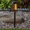 Mason & Jones Garden Outdoor Solar Power Flame Effect Light