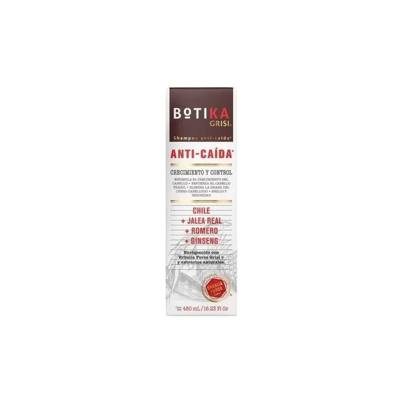 Shampoo De Cabello Anti Caída Botika Grisi 480 Ml