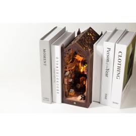 MZYTOZA Magic Dream Room Book Nook Kit, Wooden Diorama Craft for Adults, Mini Puzzle Library House 1:24 Scale