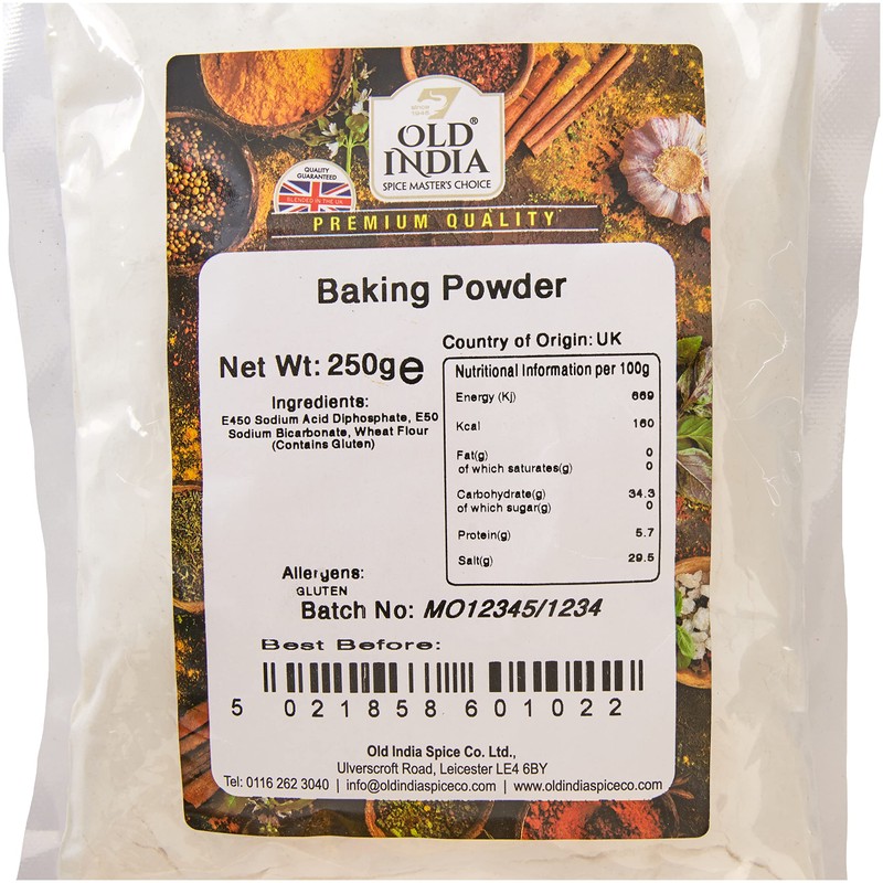 Old India Baking Powder 250g