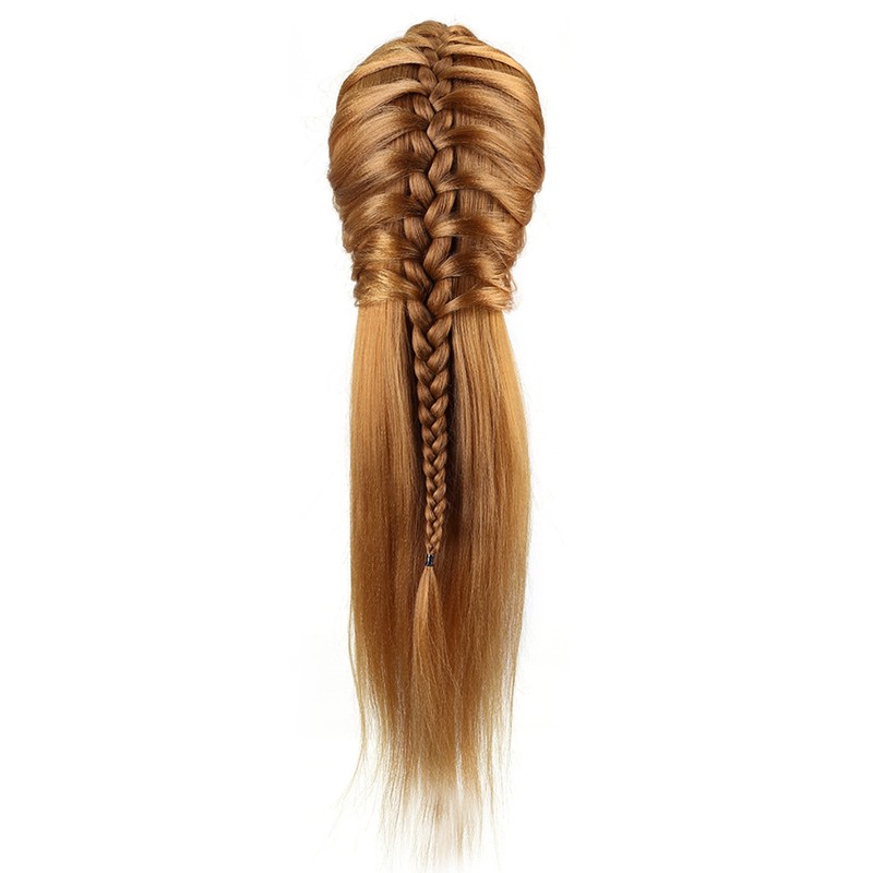 40% Real Human Hair Mannequin Head Hairdresser Training Head Cosmetology