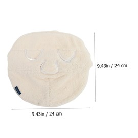 Mikinona 3pcs Cold Compress Hot Towel Face Hair Headband Products Cooling Lip Lady Tools Skin Care Towel for Women Skin Peel for Kit Facial Mask Moisturizing Facial Towel White Coral Fleece