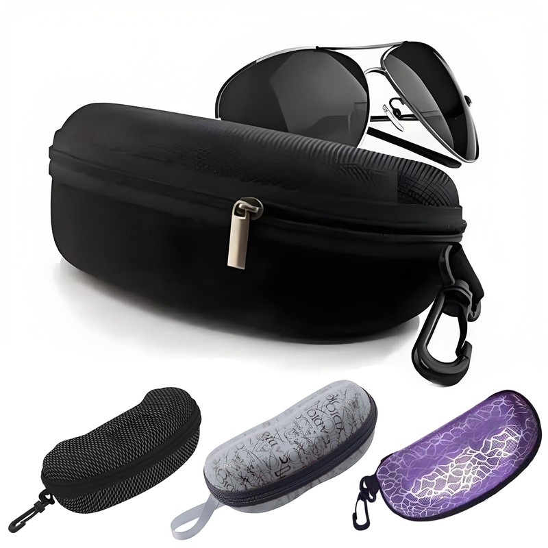 Bootoow Glasses Case – 2 Pieces EVA Hard Case with