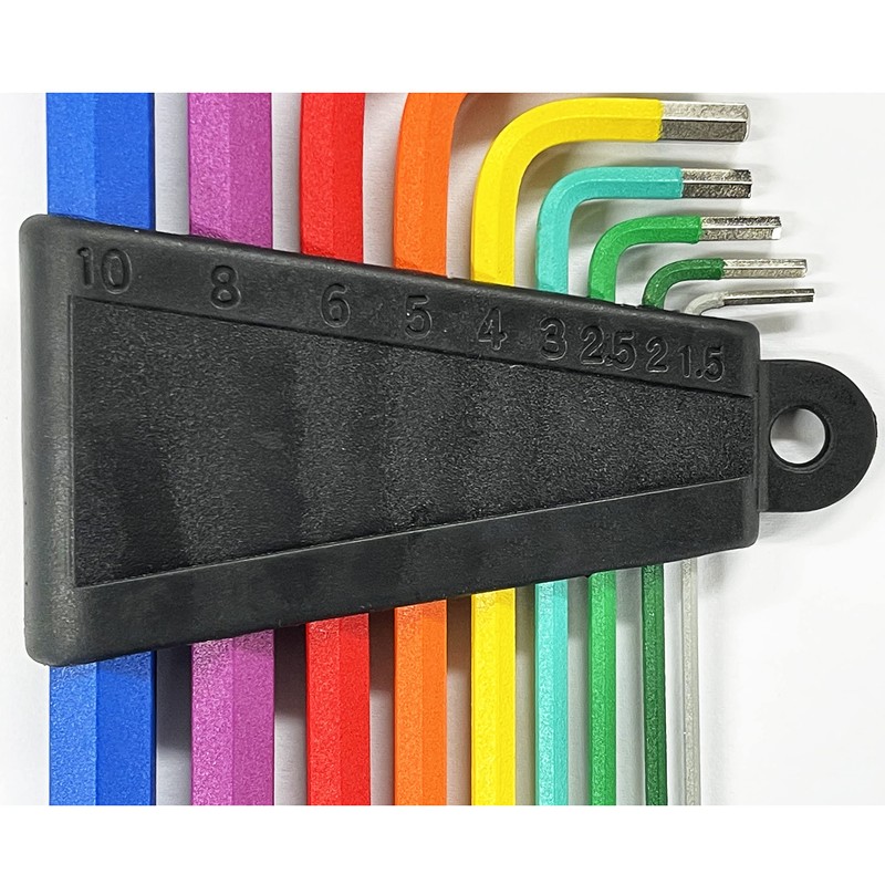 NOGUCHI YC-623-9C Color Hex Wrench Set, Set of 9