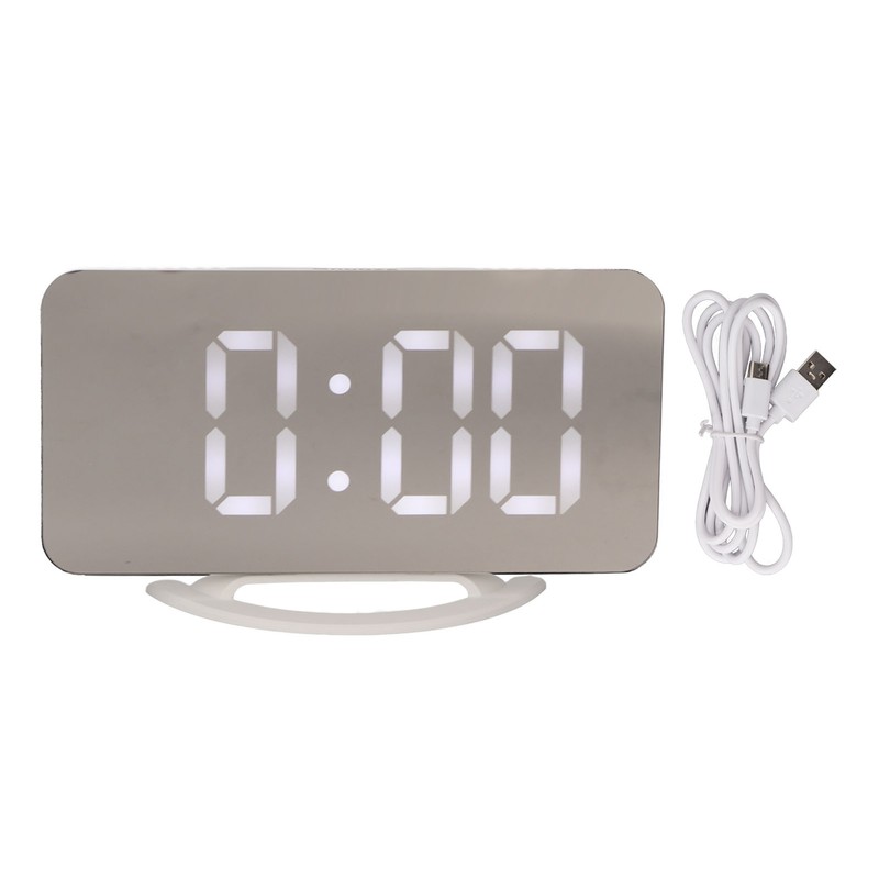 Alarm Clock Dual USB Output 3 Levels Brightness Light Sensing