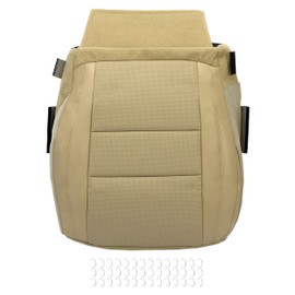 KUAFU Artificial Leather Driver Seat Bottom Cover Tan Compatible with 2011 2012 2013 2014 2015 2016 Jeep Grand Cherokee Limited