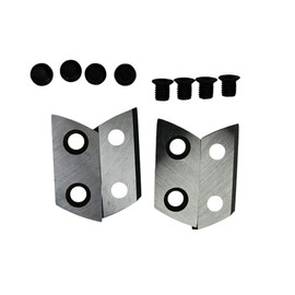 2 Pair Wood Chipper Blades Garden Shredder Knives Replacement Double Sided Cutting Tools Compatible with Sun Joe CJ601E, CJ602E, Earthwise GS70015-1 Pair of Durable Cutting Knives