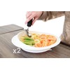 KMINA Non Slip Plate for Disabled, Eating Aid with Suction