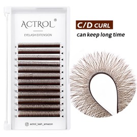Brown W Eyelash Extensions 3D Volume 0.07D Curl 8-15mm Easy Fan W-shaped Lash Premades Cluster Black YY Lash