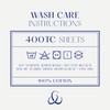 Christy Single Flat Bed Sheets | 400TC Luxury Bedding |
