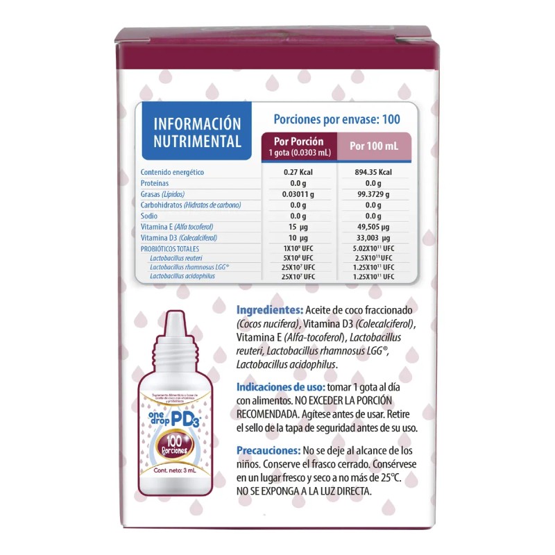 Onedrop Pd3 Vitamina D3 Y Probióticos En Una Gota 3