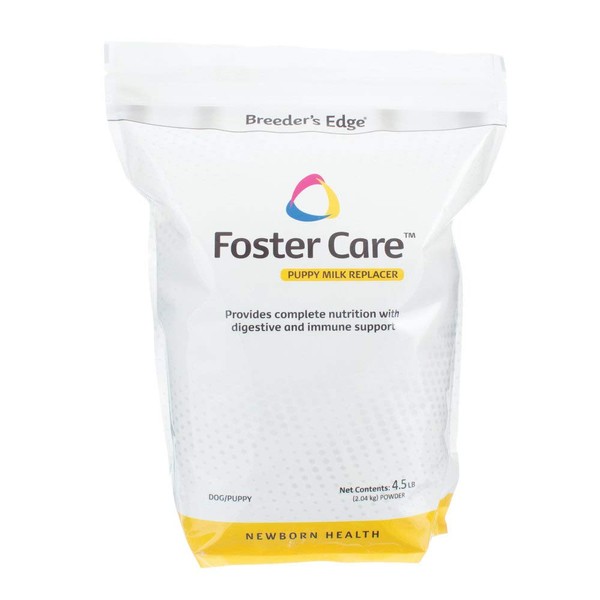 Breeder's Edge Foster Care Canine- Powdered Milk Replacer- for Puppies & Dogs- 4.5 Lb
