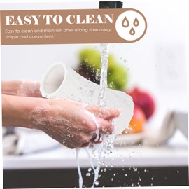 PRETYZOOM Small Ceramic Vase Ceramic Vase Flower Pot Ceramic Pots for Tall Vase Decor Home Decor Vase for Flower Arrangements Modern Simple Vase Fresh Decorate Ornaments White