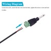 3-Pack 6.35mm 1/4" Mono Plug TS 6.35mm Male Solderless Terminal
