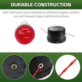 TOKDOOT 49-16-2714Weed Eater Head with Trimmer Line for Milwau-kee Trimmer