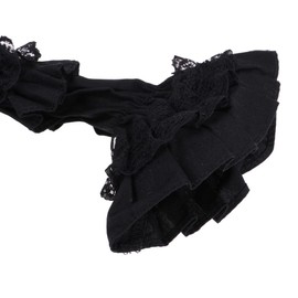 Perfeclan Gothic Dress and Headband in 1/3 Scale for 60 cm Night Lolita Dolls and Other 24 BJD Ball Joint Dolls, #E - Black