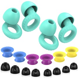 Ear Plugs for Sleeping Noise Cancelling -30dB, 2-Pack Reusable Soft Noise Reduction Ear Plugs for Sleep, Travel,Deep Focus, Hearing Protection,Concert with Carrying Case(