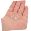 OUNONA 15 Pcs Acrylic Transparent Corner Brackets L-Shaped Fixing Buckle