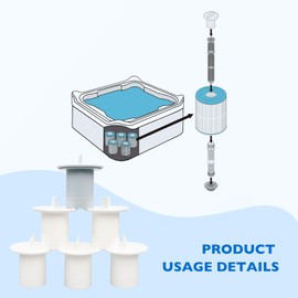 6PCS 3-1/2 Inch Hot Tub Filter Standpipe Caps - Compatible with Watkins Hot Springs Spas