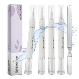 4 Stück Nail Care Pen, Nagelöl Stift, Nail Care Pen, mit Nagelfeile, Reich an Jojobaöl, Vitamin E, Mandelöl und Mehr