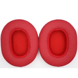 ACCIUK Replacement Ear Pads, Compatible with Skullcandy Crusher Wireless/Crusher360/Hesh3/Hesh ANC/Hesh Evo/Venue ANC Headphones, Made of Soft and Comfortable Protein Leather and Memory Foam (red)