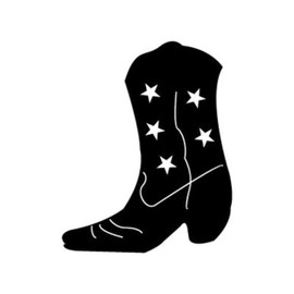 Woodcraft Project Paper Plan to Build Big Cowboy Boot Shadow - Material Not Included