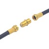 VCE Coaxial Cable Connector, RG6 Coax Cable Extender F-Type Gold