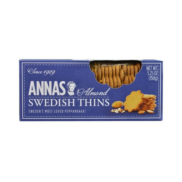 Anna's Swedish Thins Almond -- 5.25 oz (Pack of 3)