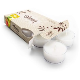 Paradise Pear Premium Tealight Candles - 6 White Highly Scented Tea Lights - Beautiful Candlelight - Made in The USA - Fruit & Berry Collection