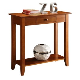Convenience Concepts American Heritage Console Table in Cherry Wood Finish