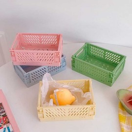 Foldable Multipurpose Basket Basket Small small purple 2ea