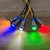 Gebildet 10pcs 6mm 1/4" 110V-220V AC LED Waterproof Metal Indicator