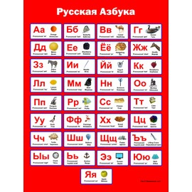 FOXIT Russian Poster | Learn Russian Alphabet for Kids & Adults - Professionally Made Large Poster
