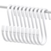 Tingheng Vinyl Coated S Hooks for Hanging 4 Inch White
